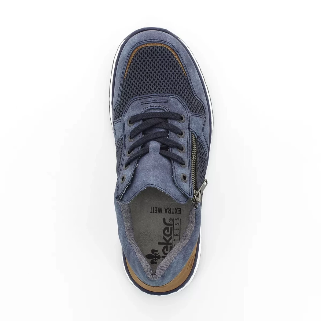 Image (6) de la chaussures Rieker - Chaussures à lacets Bleu en Cuir synthétique