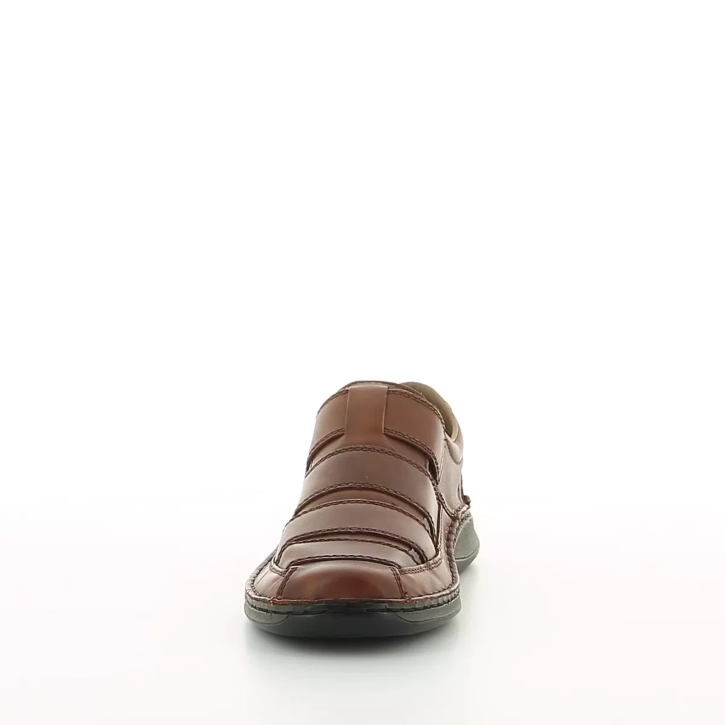 Image (5) de la chaussures Rieker - Sandales et Nu-Pieds Cuir naturel / Cognac en Cuir