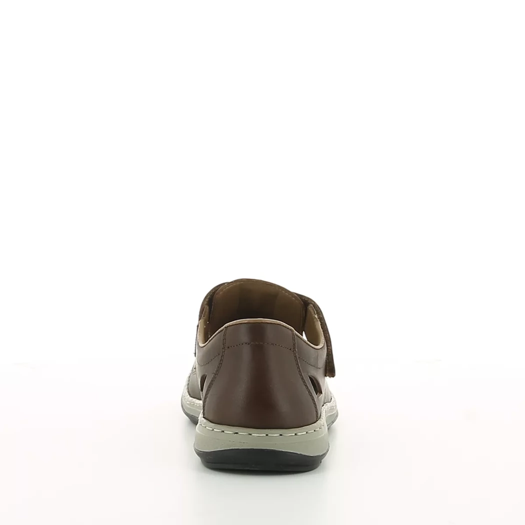 Image (3) de la chaussures Rieker - Sandales et Nu-Pieds Marron en Cuir