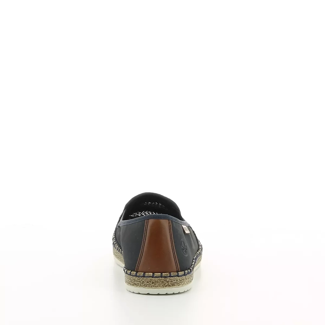 Image (3) de la chaussures Rieker - Mocassins Bleu en Textile