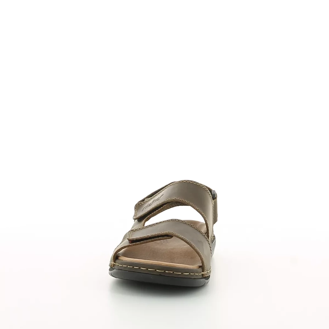 Image (5) de la chaussures Rieker - Sandales et Nu-Pieds Marron en Cuir
