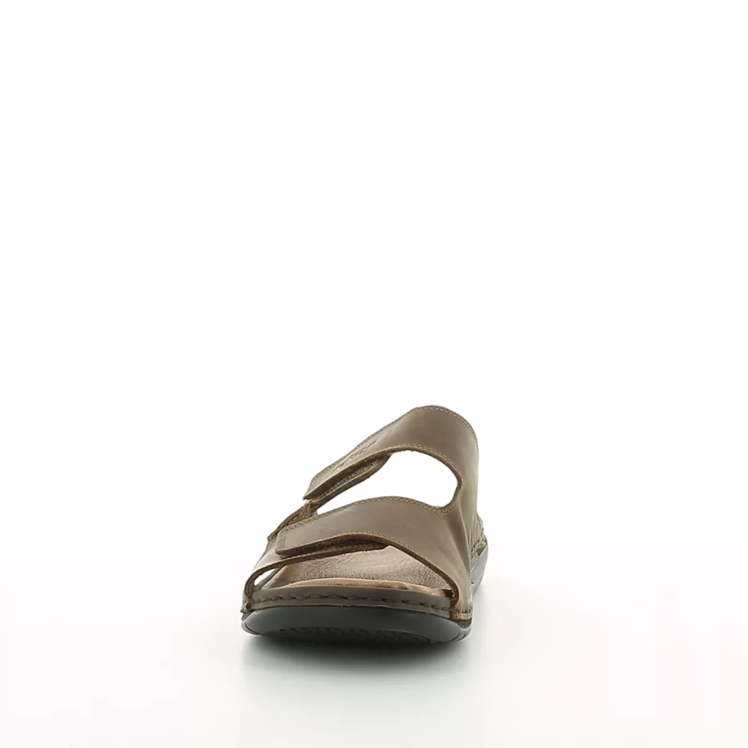 Image (5) de la chaussures Rieker - Mules et Sabots Marron en Cuir