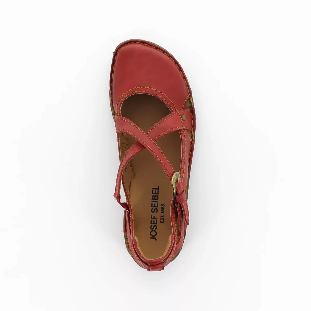 Image (6) de la chaussures Josef Seibel - Escarpins Rouge en Cuir