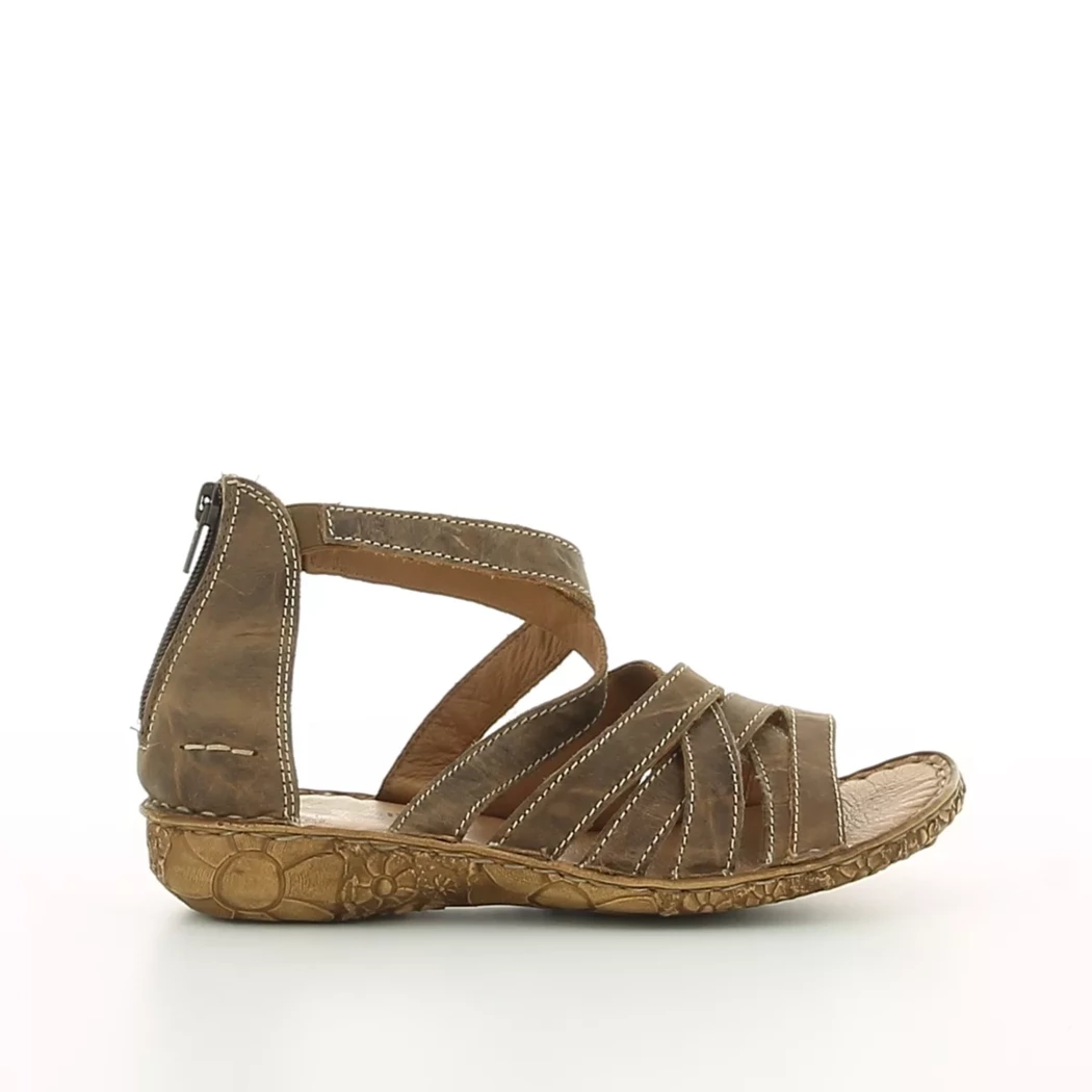 Image (2) de la chaussures Josef Seibel - Sandales et Nu-Pieds Marron en Cuir