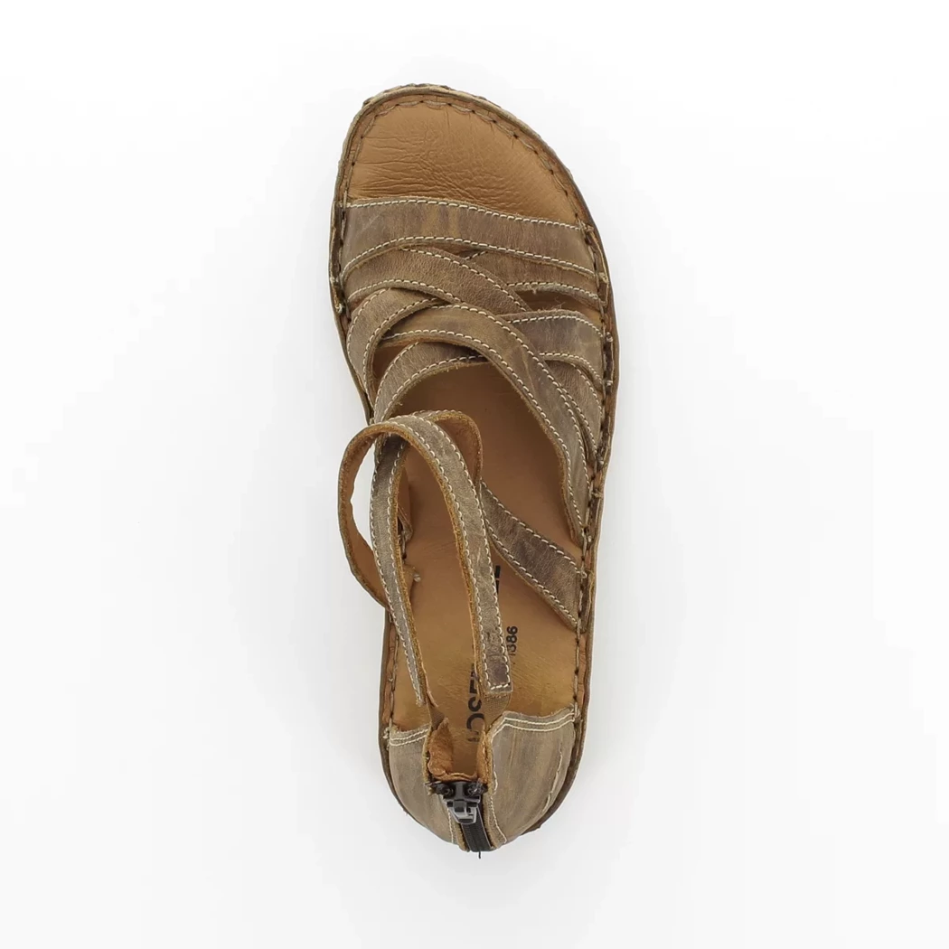 Image (6) de la chaussures Josef Seibel - Sandales et Nu-Pieds Marron en Cuir