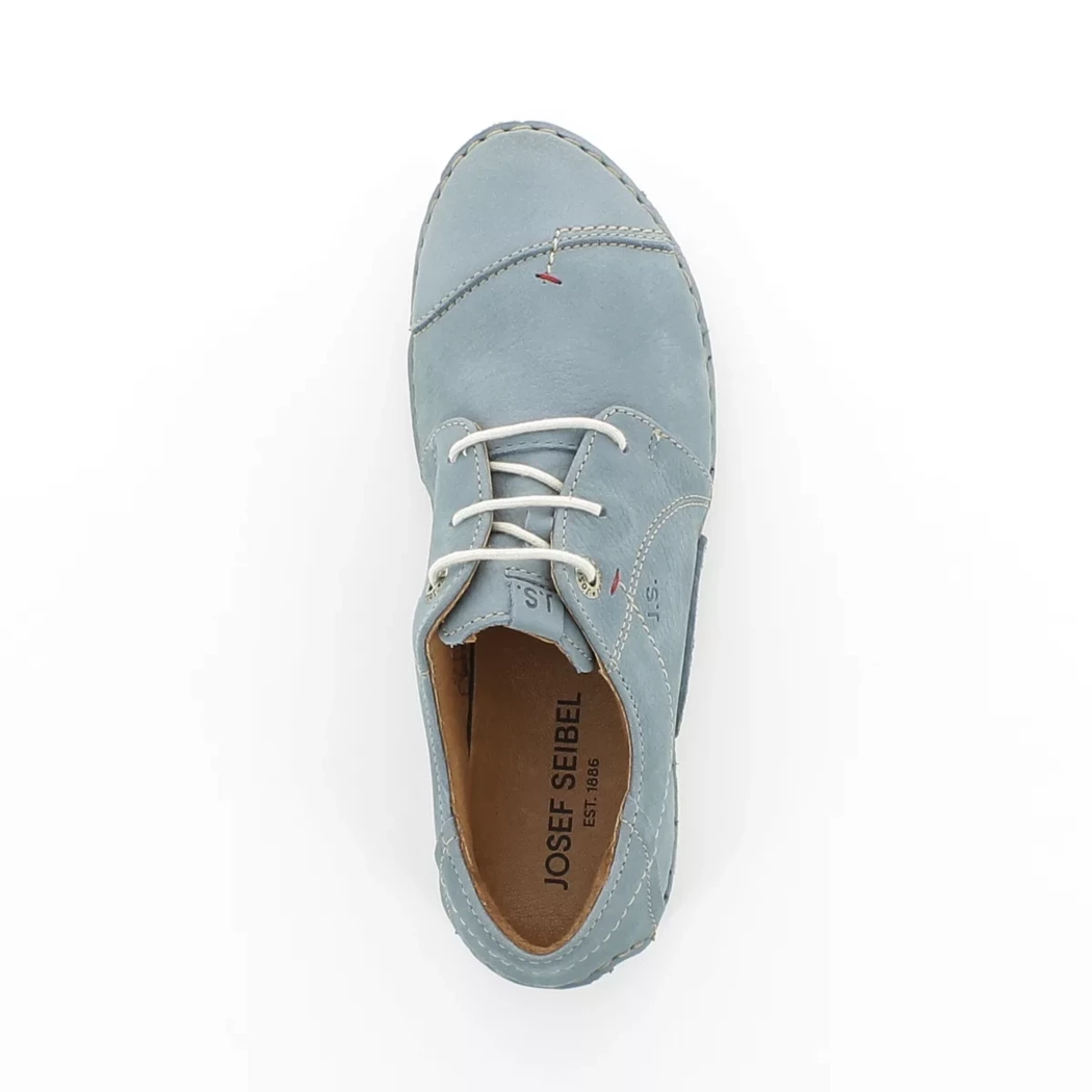 Image (6) de la chaussures Josef Seibel - Chaussures à lacets Bleu en Cuir nubuck