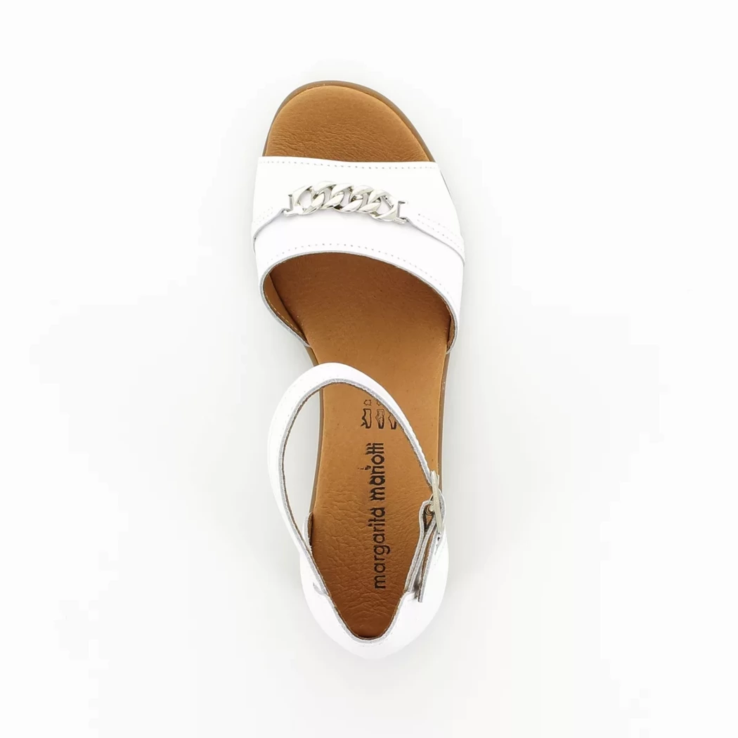Image (6) de la chaussures Drakart - Sandales et Nu-Pieds Blanc en Cuir