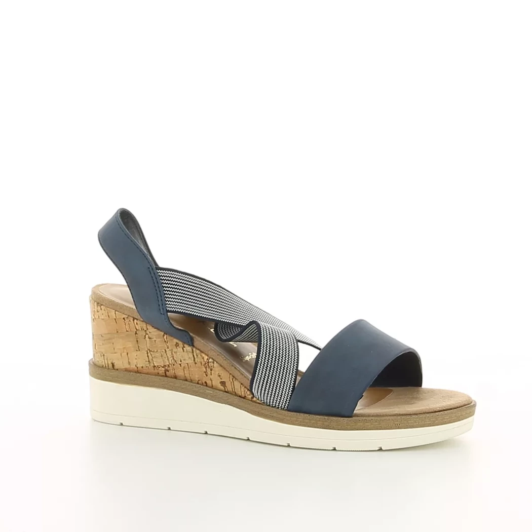 Image (1) de la chaussures Jane Klain - Sandales et Nu-Pieds Bleu en Cuir synthétique