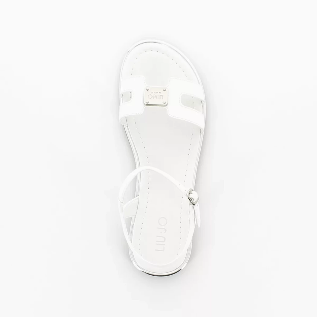 Image (6) de la chaussures Liu Jo - Sandales et Nu-Pieds Blanc en Cuir