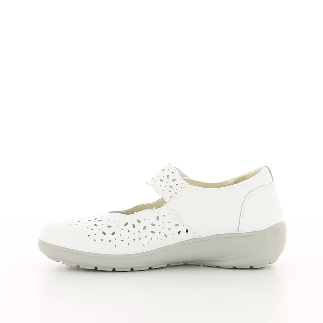 Image (4) de la chaussures G Comfort - Ballerines Blanc en Cuir
