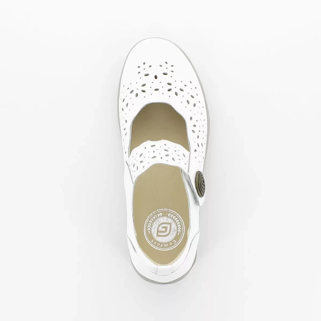 Image (6) de la chaussures G Comfort - Ballerines Blanc en Cuir