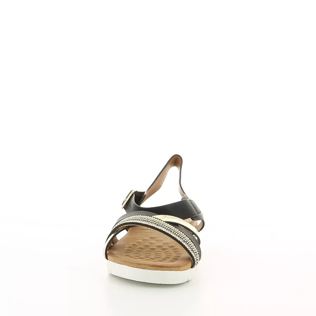 Image (5) de la chaussures Double Heart - Sandales et Nu-Pieds Noir en Cuir synthétique