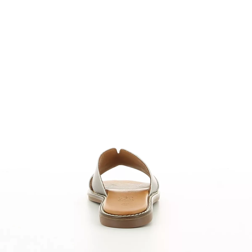 Image (3) de la chaussures Double Heart - Mules et Sabots Or / Bronze / Platine en Cuir