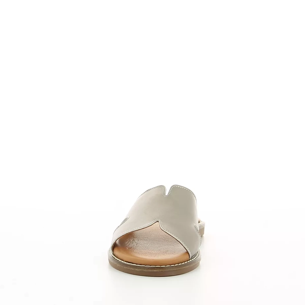 Image (5) de la chaussures Double Heart - Mules et Sabots Or / Bronze / Platine en Cuir