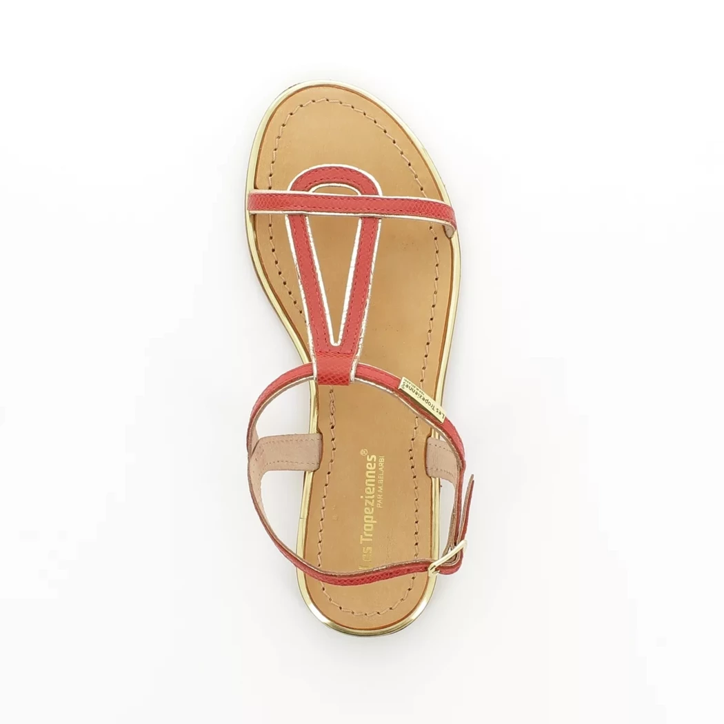 Image (6) de la chaussures Les Tropeziennes - Sandales et Nu-Pieds Rouge en Cuir