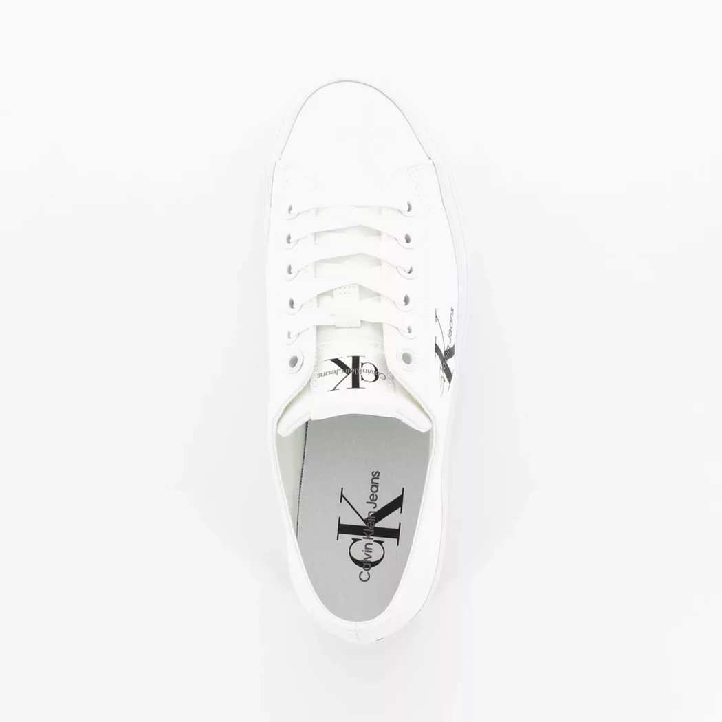 Image (6) de la chaussures Calvin Klein - Baskets Blanc en Textile