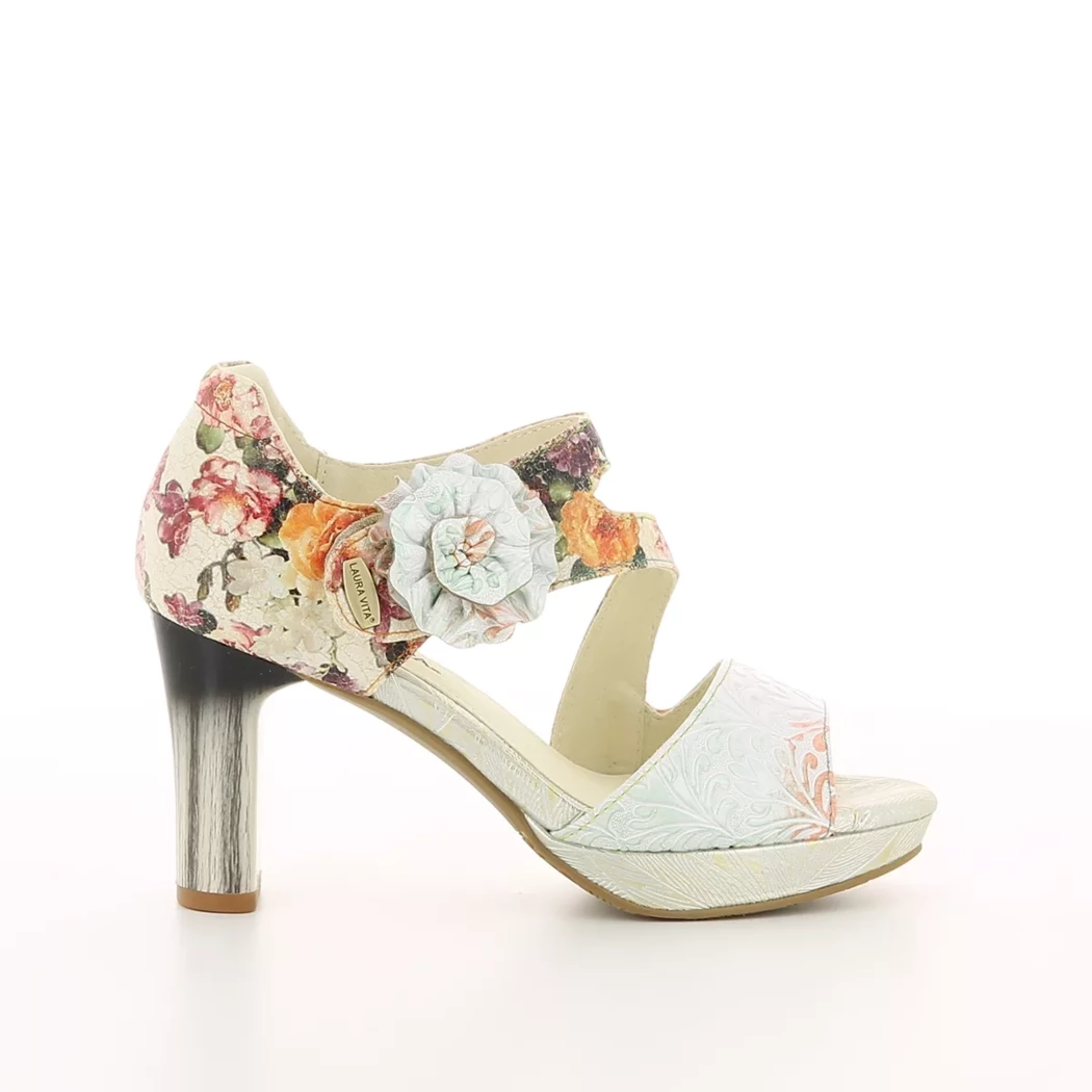 Image (2) de la chaussures Laura Vita - Sandales et Nu-Pieds Multicolore en Cuir