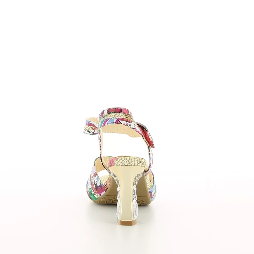 Image (3) de la chaussures Laura Vita - Sandales et Nu-Pieds Rose en Cuir
