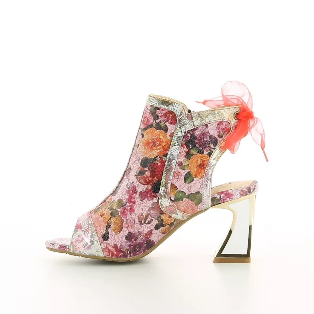 Image (4) de la chaussures Laura Vita - Sandales et Nu-Pieds Rose / Fuchsia en Cuir