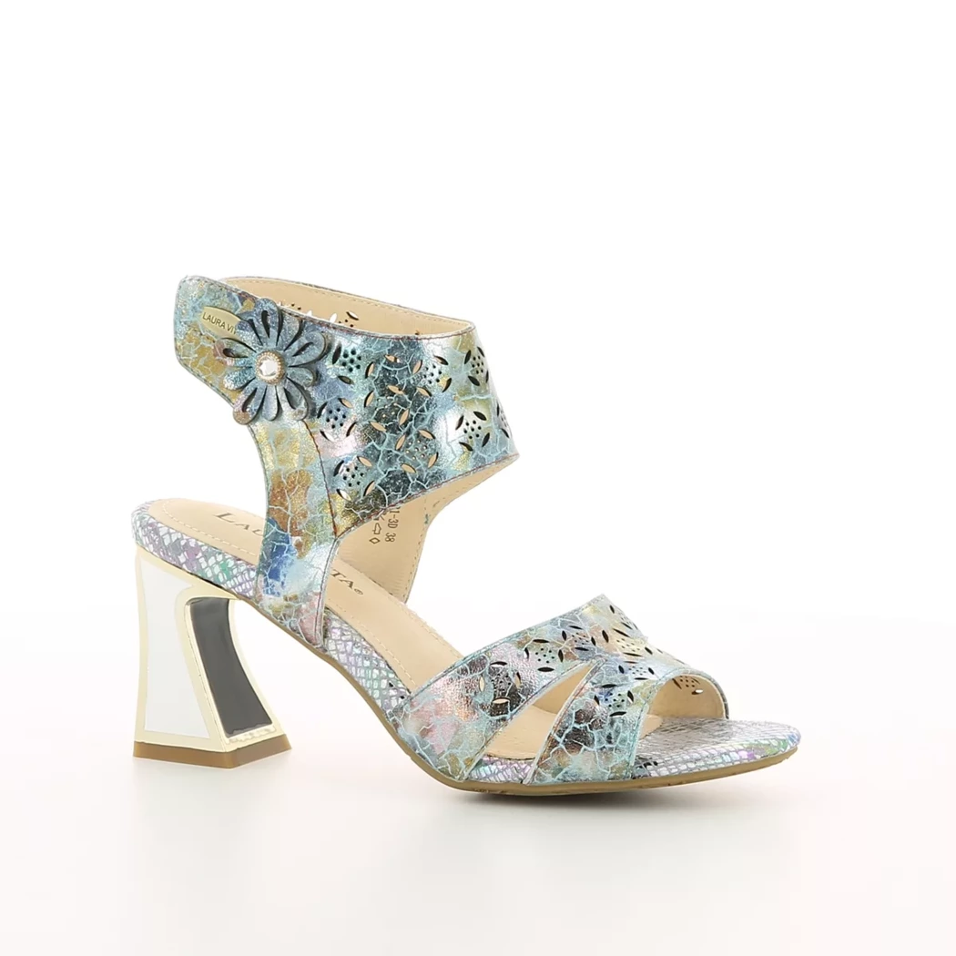 Image (1) de la chaussures Laura Vita - Sandales et Nu-Pieds Bleu en Cuir