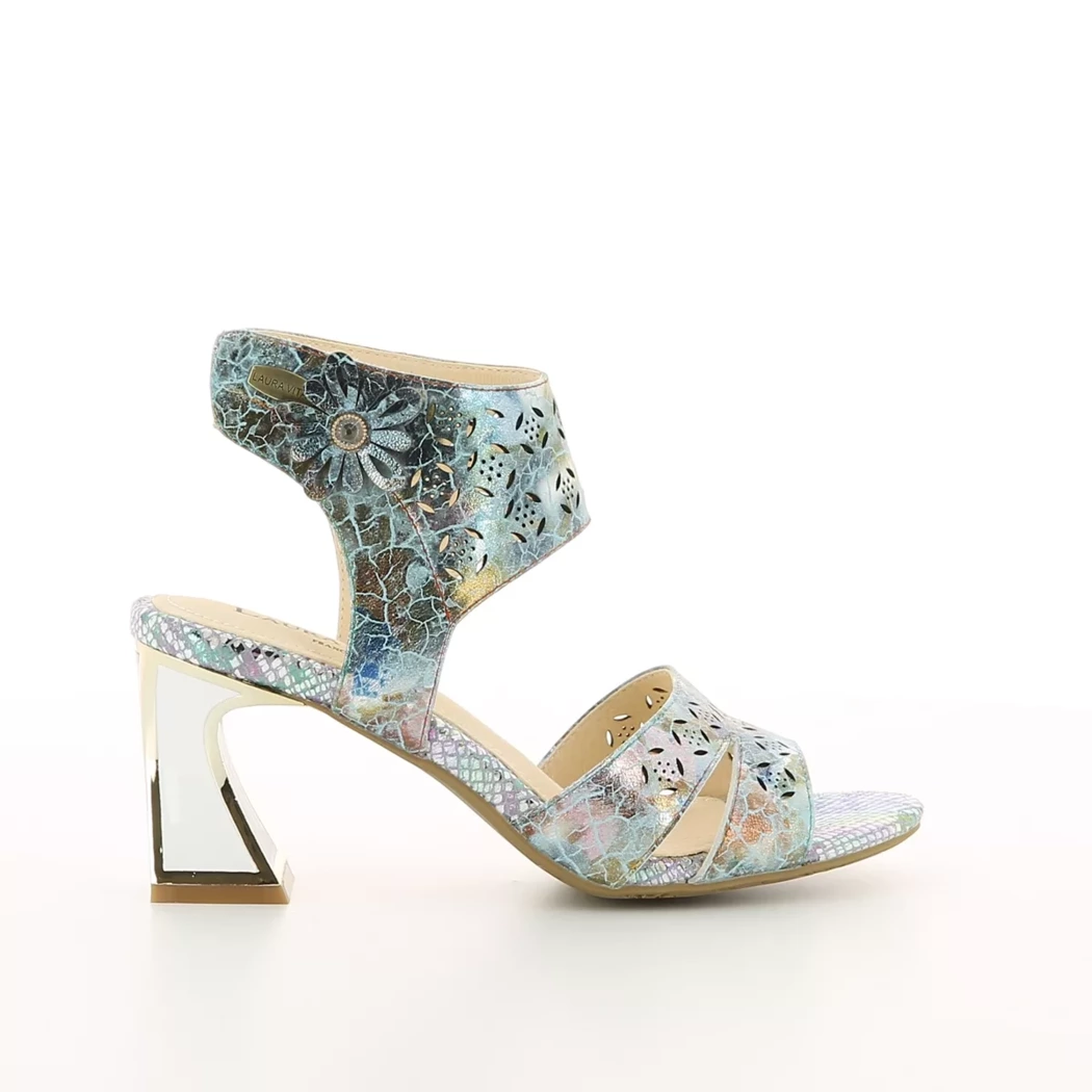 Image (2) de la chaussures Laura Vita - Sandales et Nu-Pieds Bleu en Cuir