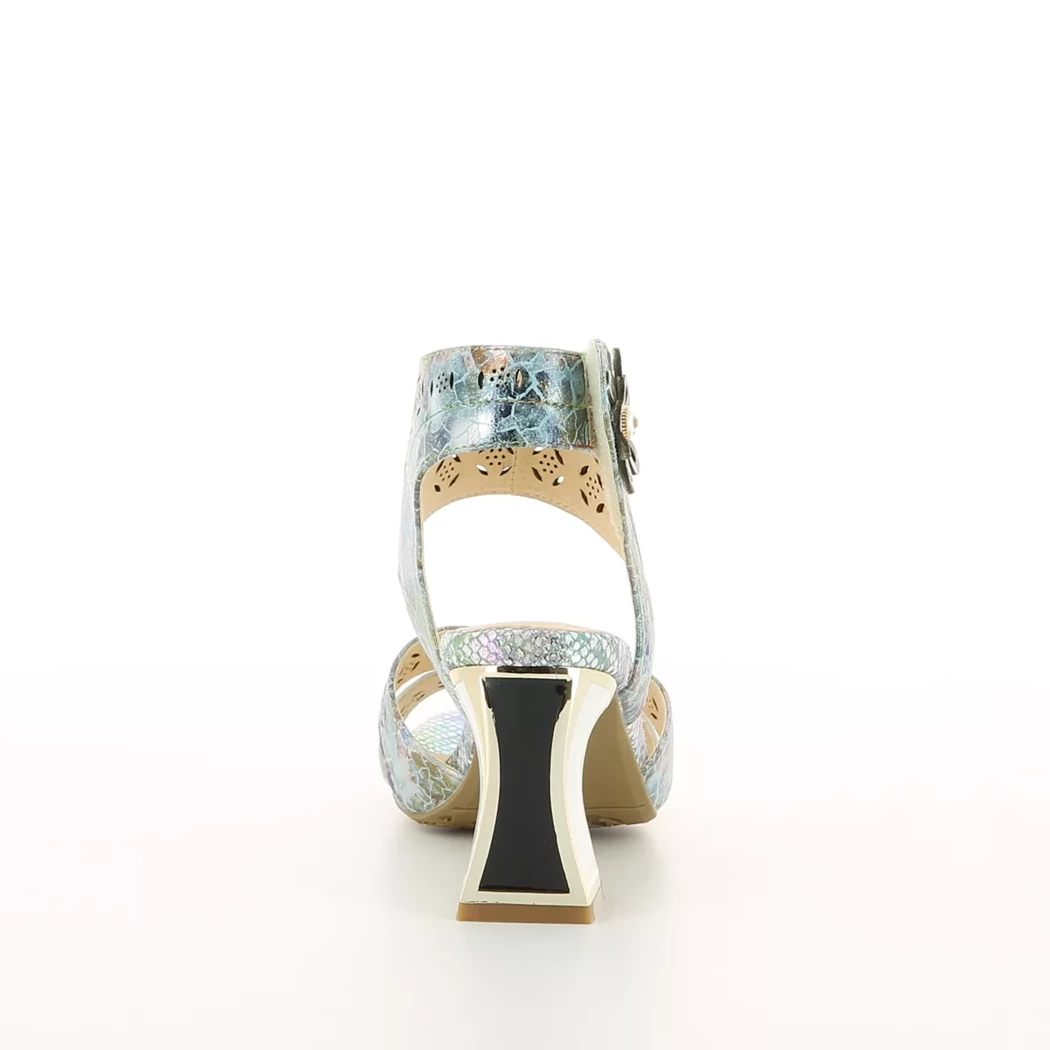 Image (3) de la chaussures Laura Vita - Sandales et Nu-Pieds Bleu en Cuir