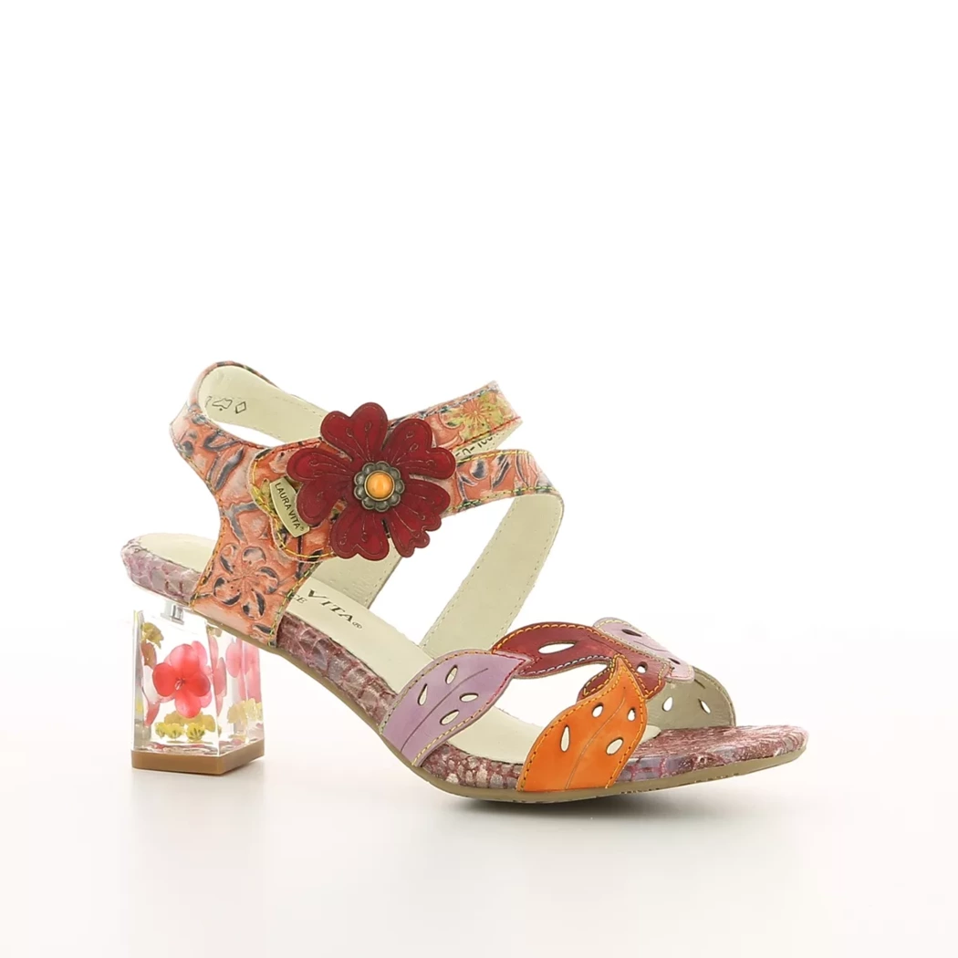 Image (1) de la chaussures Laura Vita - Sandales et Nu-Pieds Multicolore en Cuir