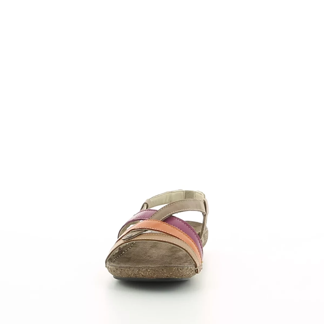 Image (5) de la chaussures Calba - Sandales et Nu-Pieds Marron en Cuir