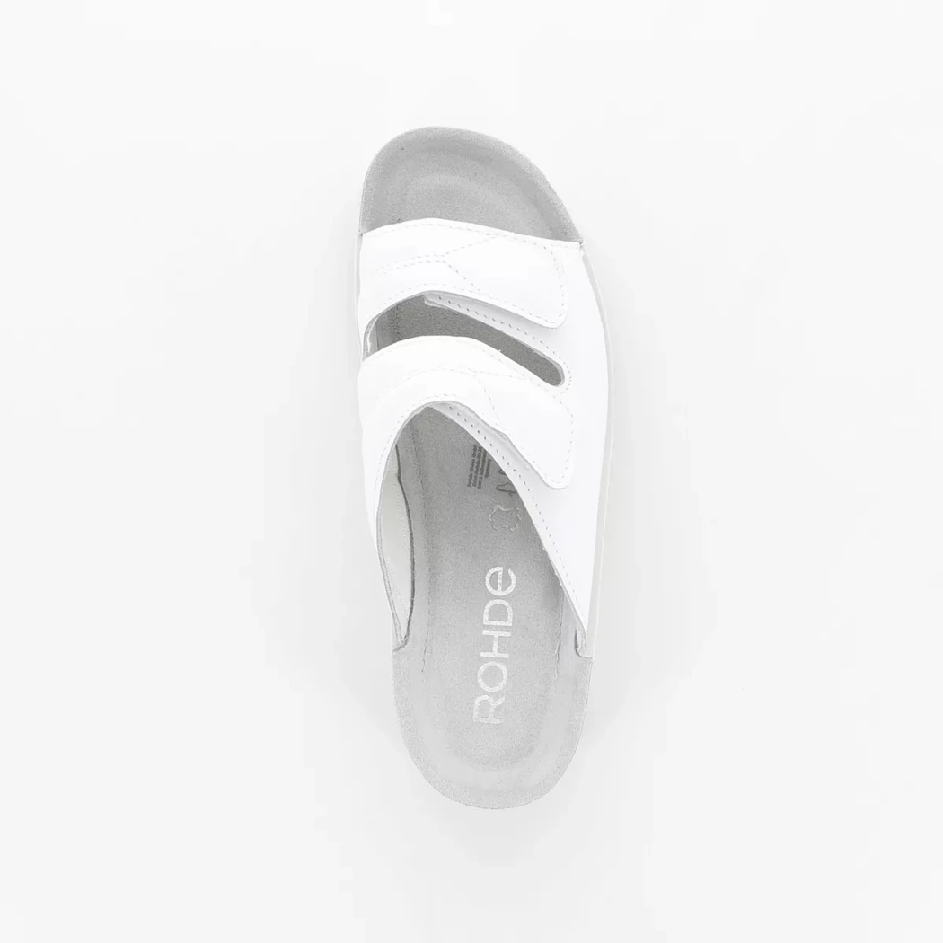 Image (6) de la chaussures Rohde - Mules et Sabots Blanc en Cuir