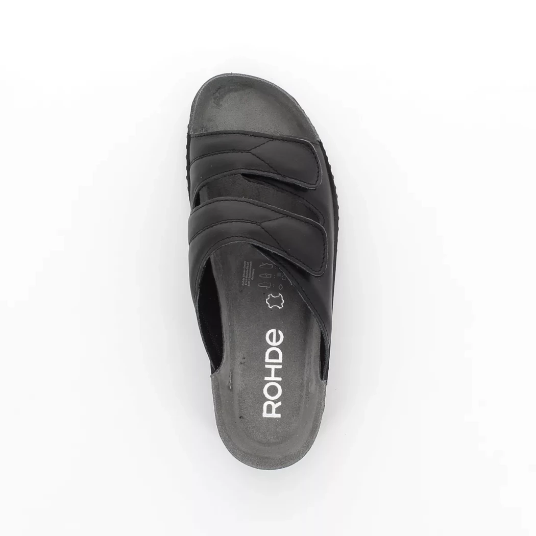 Image (6) de la chaussures Rohde - Mules et Sabots Noir en Cuir