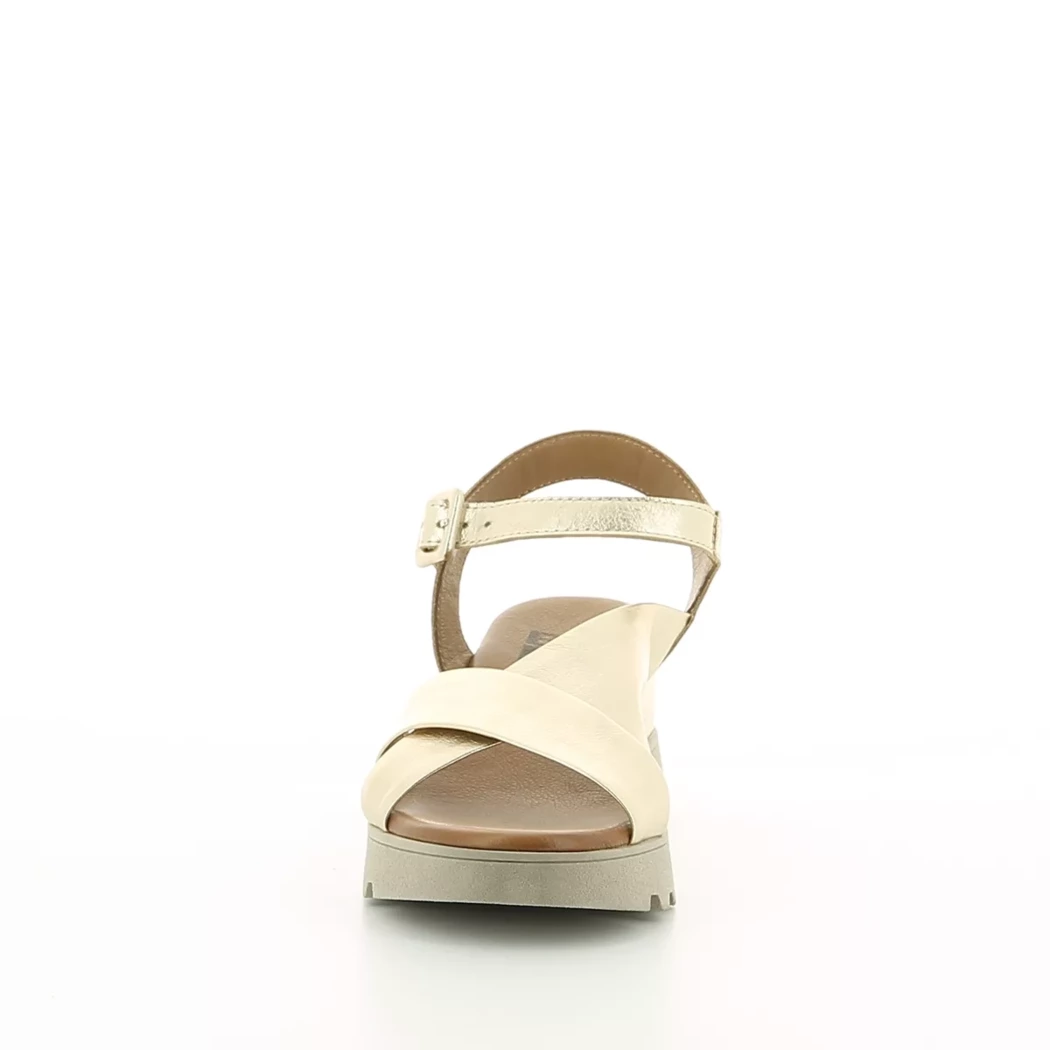 Image (5) de la chaussures Bueno - Sandales et Nu-Pieds Or / Bronze / Platine en Cuir