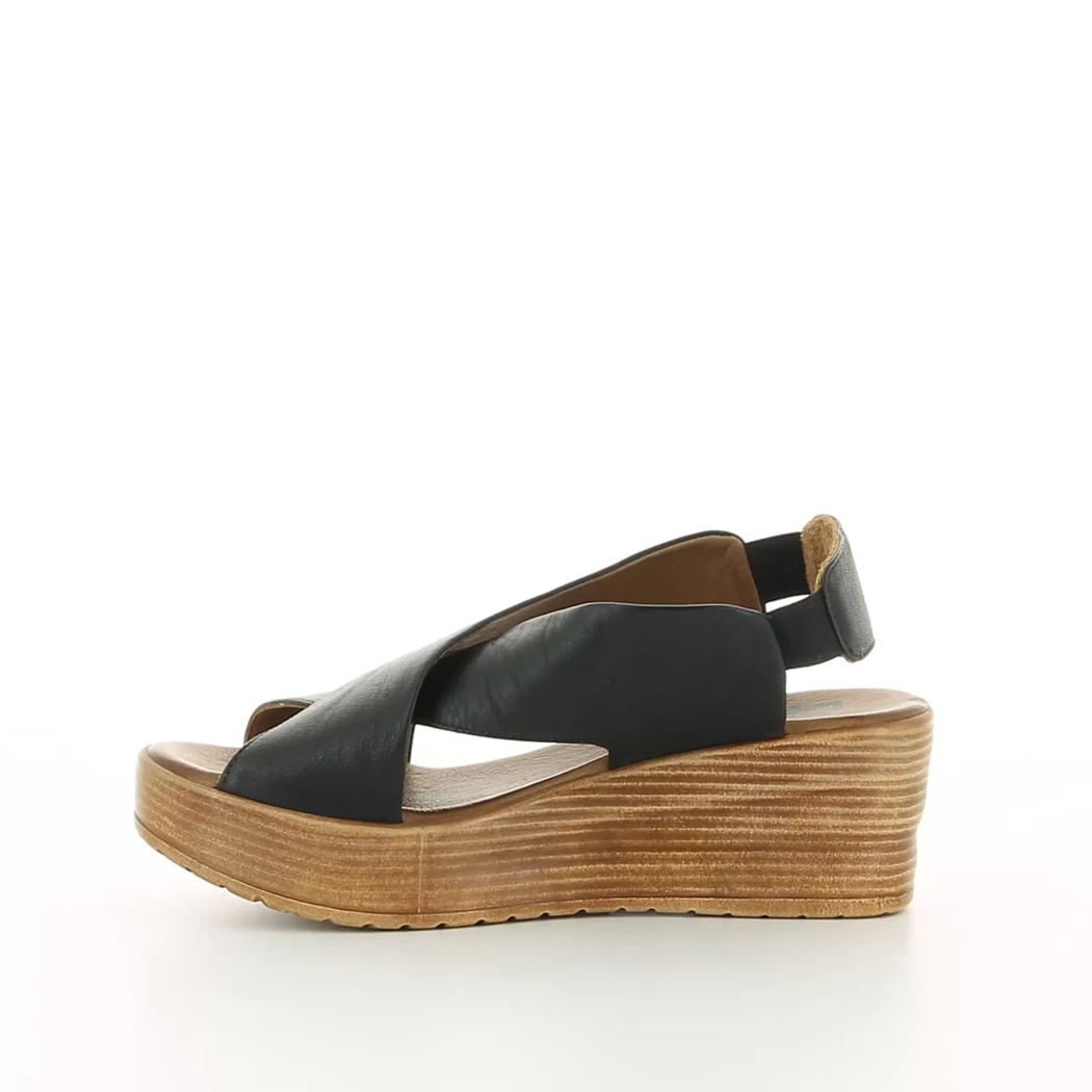 Image (4) de la chaussures Bueno - Sandales et Nu-Pieds Noir en Cuir