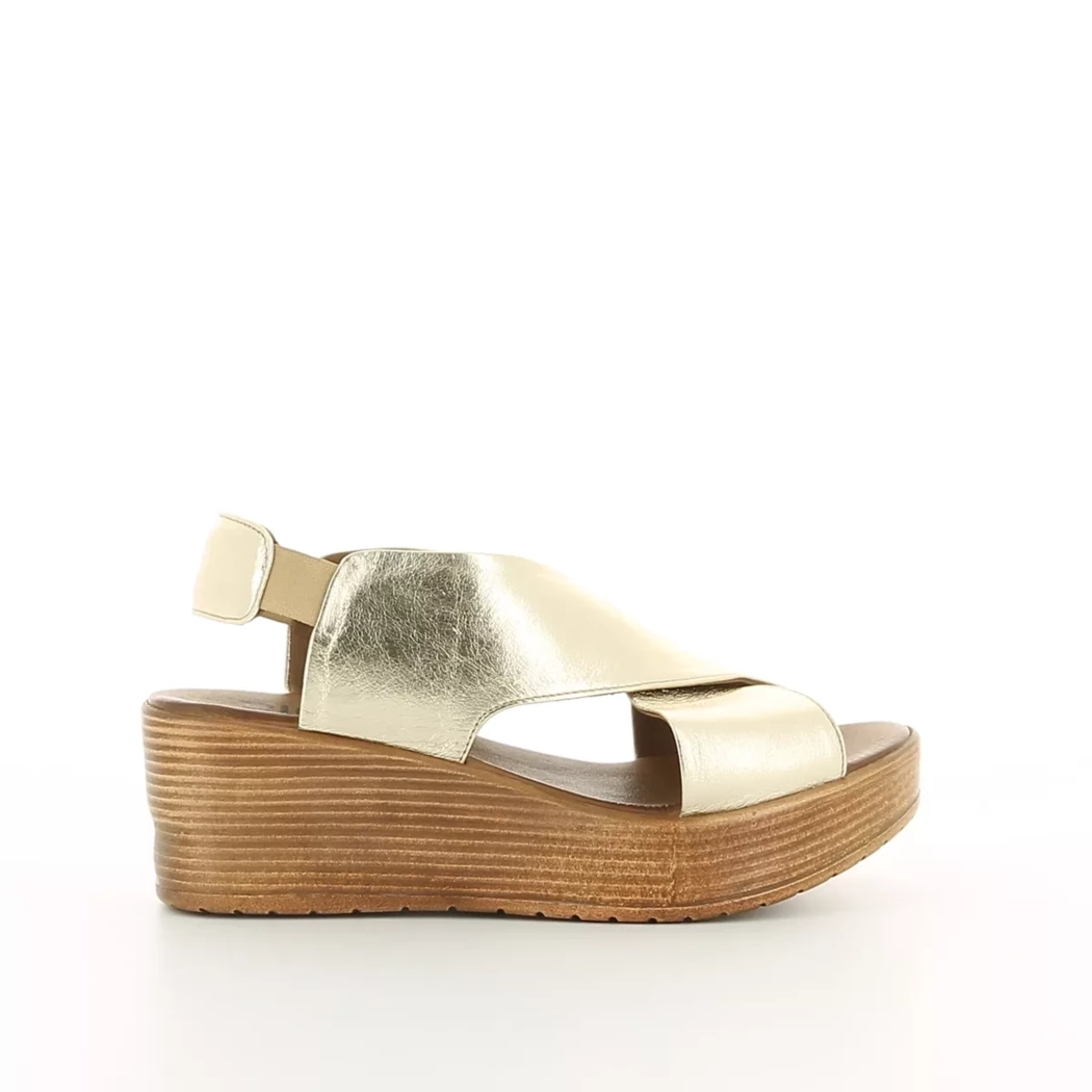 Image (2) de la chaussures Bueno - Sandales et Nu-Pieds Or / Bronze / Platine en Cuir