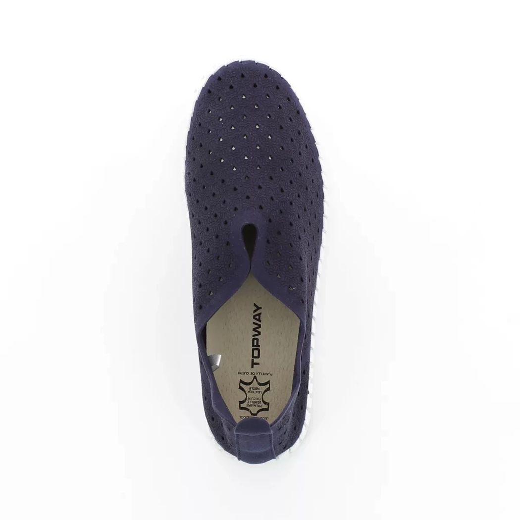 Image (6) de la chaussures Topway confort - Mocassins Bleu en Cuir synthétique