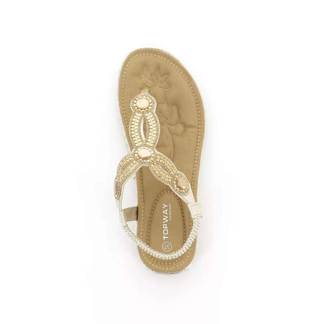 Image (6) de la chaussures Topway confort - Sandales et Nu-Pieds Or / Bronze / Platine en Cuir synthétique