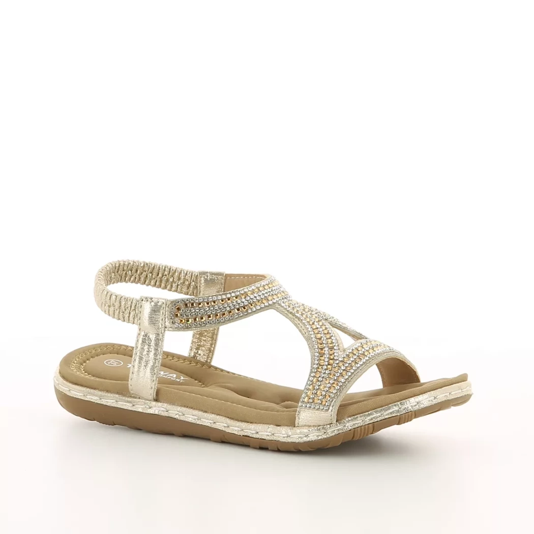 Image (1) de la chaussures Topway confort - Sandales et Nu-Pieds Or / Bronze / Platine en Textile