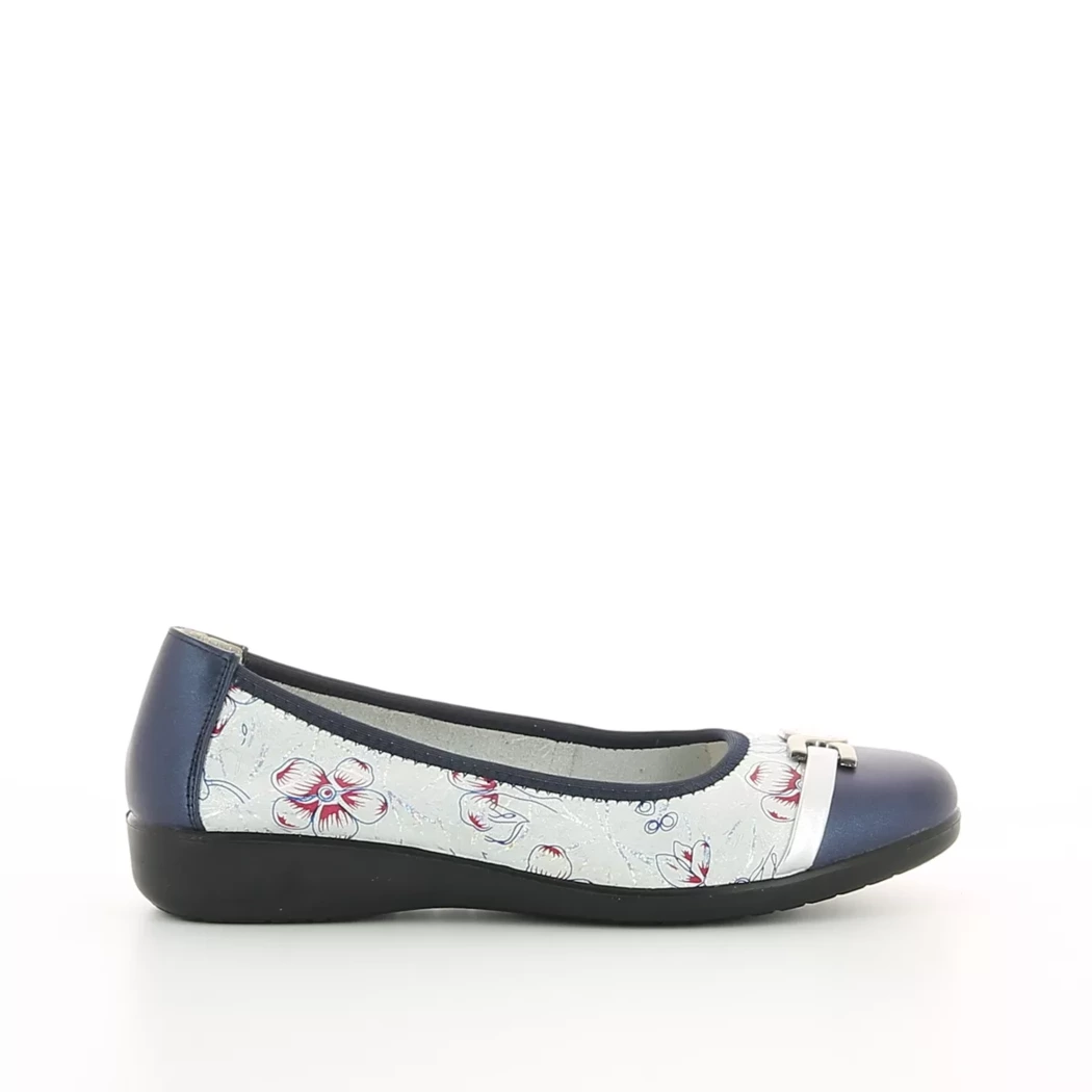 Image (2) de la chaussures Inea - Ballerines Bleu en Cuir nubuck