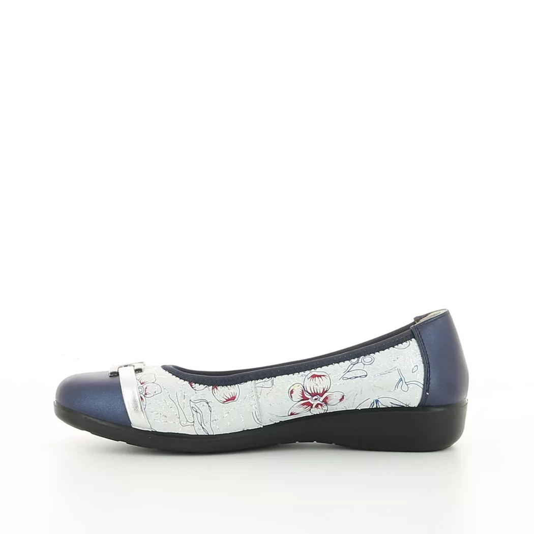 Image (4) de la chaussures Inea - Ballerines Bleu en Cuir nubuck