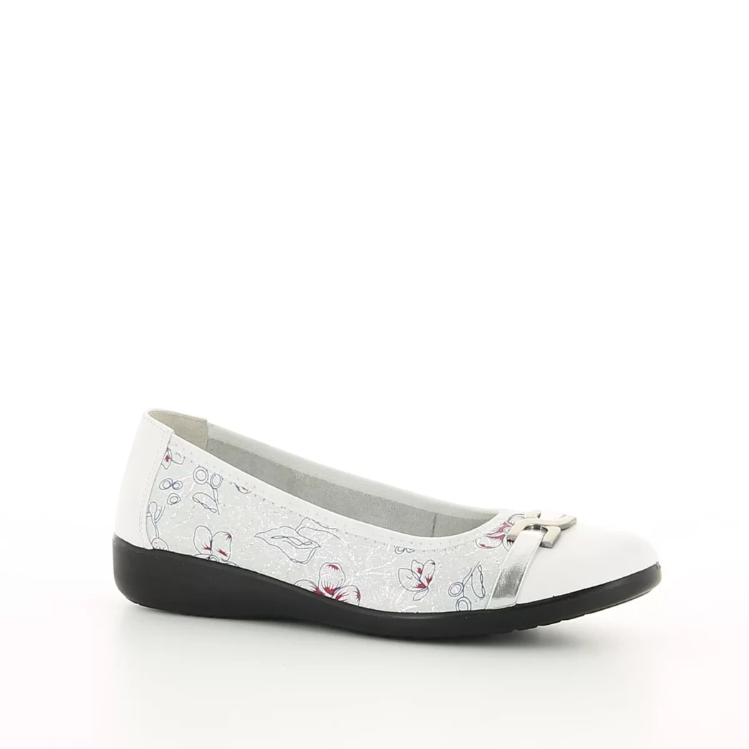 Image (1) de la chaussures Inea - Ballerines Blanc en Cuir nubuck