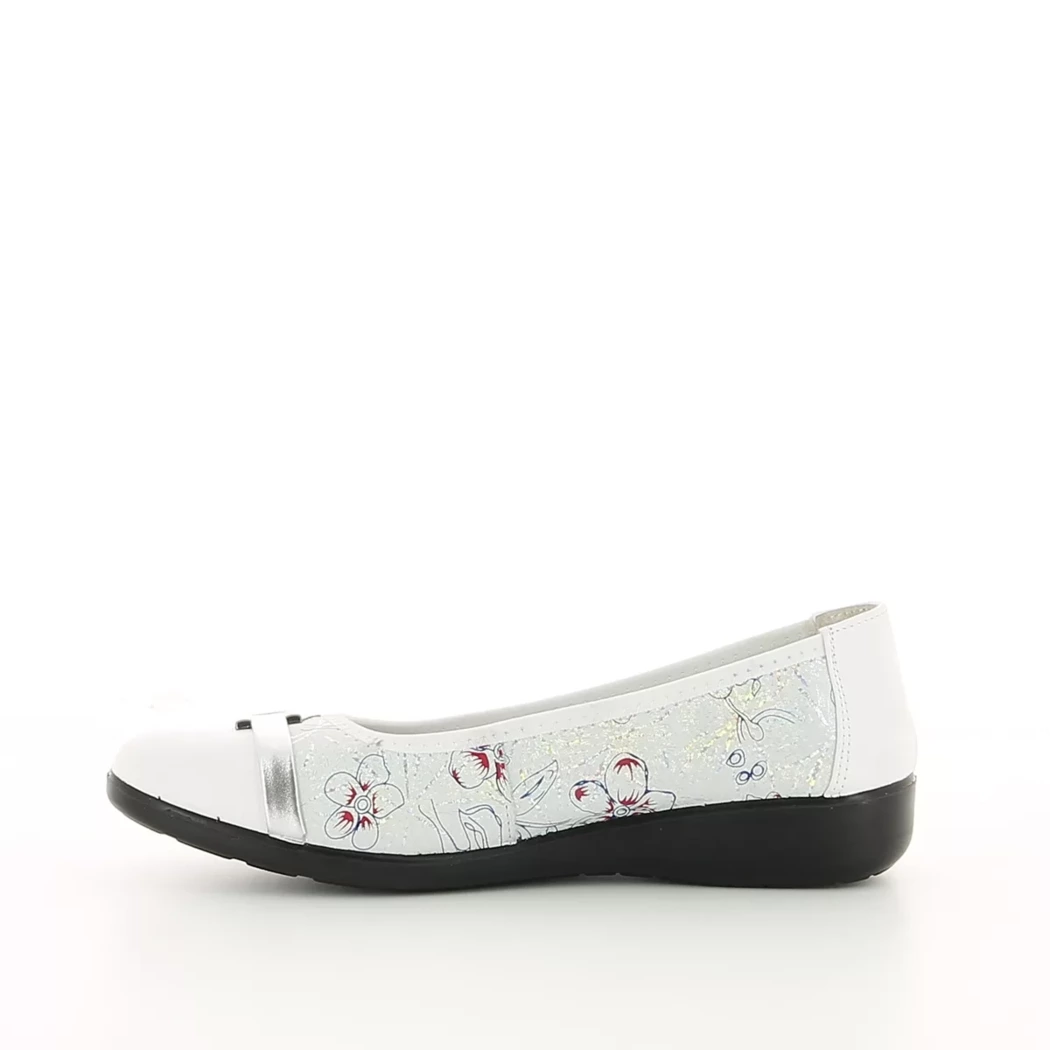 Image (4) de la chaussures Inea - Ballerines Blanc en Cuir nubuck