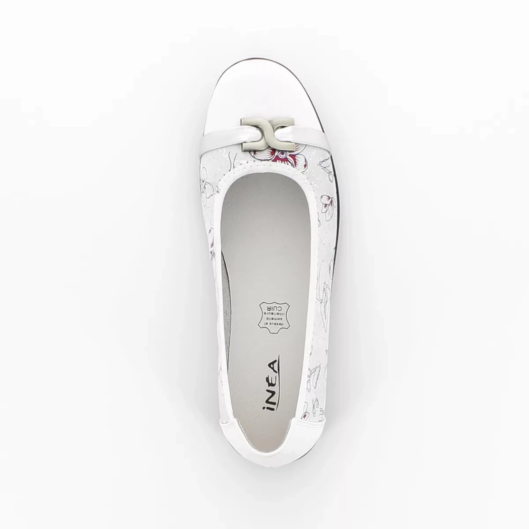 Image (6) de la chaussures Inea - Ballerines Blanc en Cuir nubuck