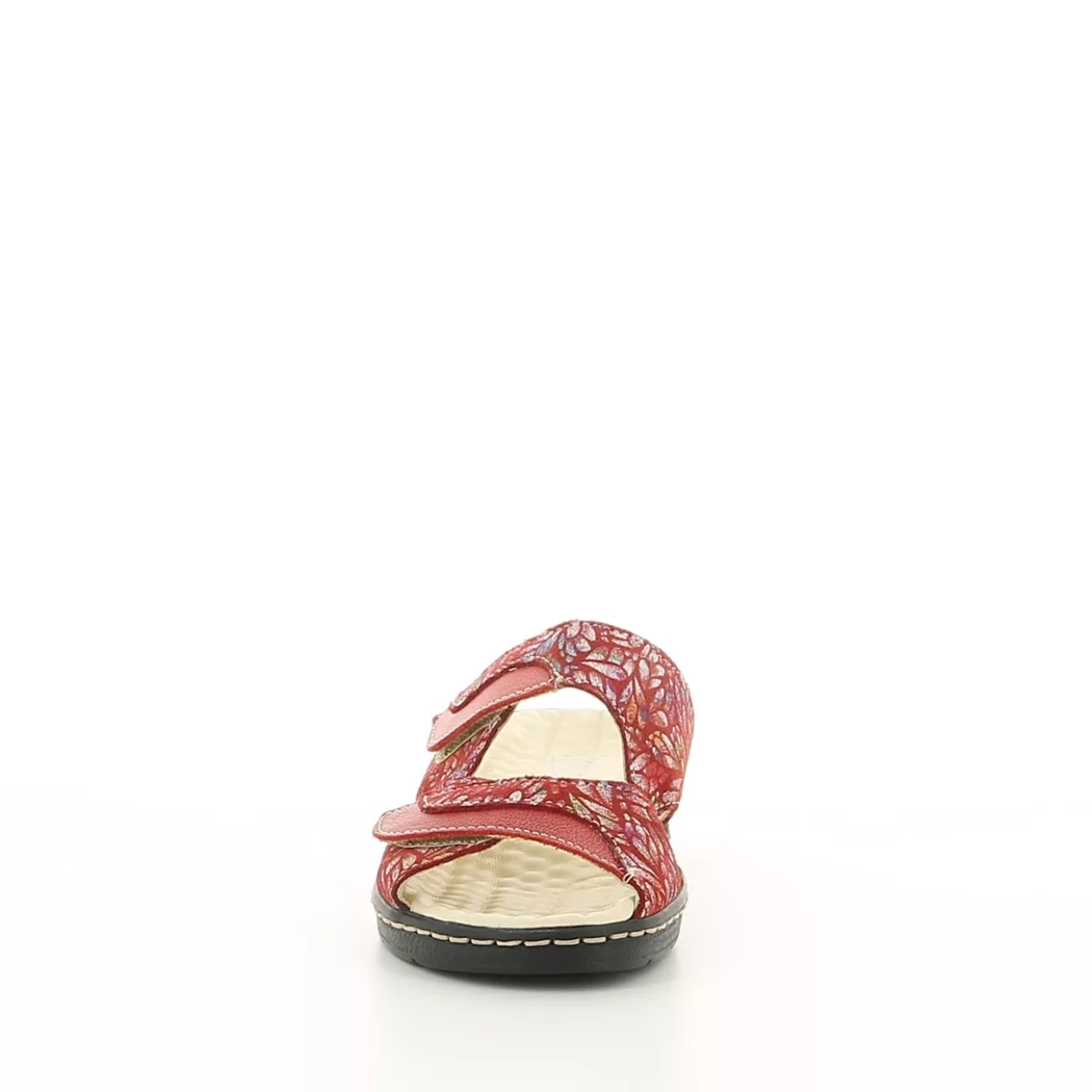 Image (5) de la chaussures Inea - Mules et Sabots Rouge en Cuir nubuck
