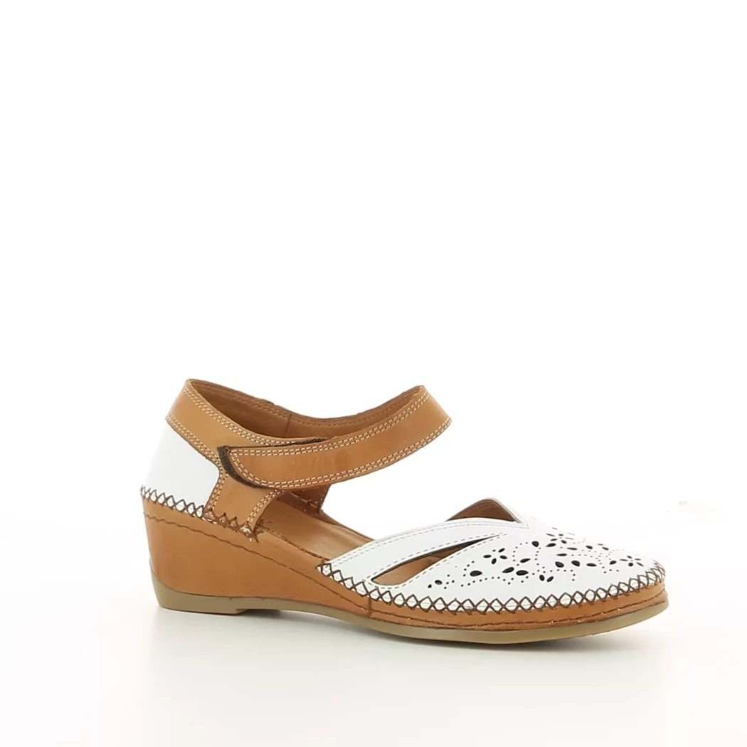Image (1) de la chaussures Altex - Escarpins Blanc en Cuir