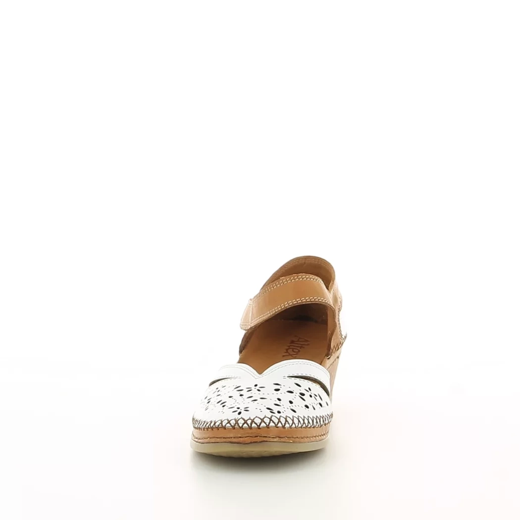 Image (5) de la chaussures Altex - Escarpins Blanc en Cuir