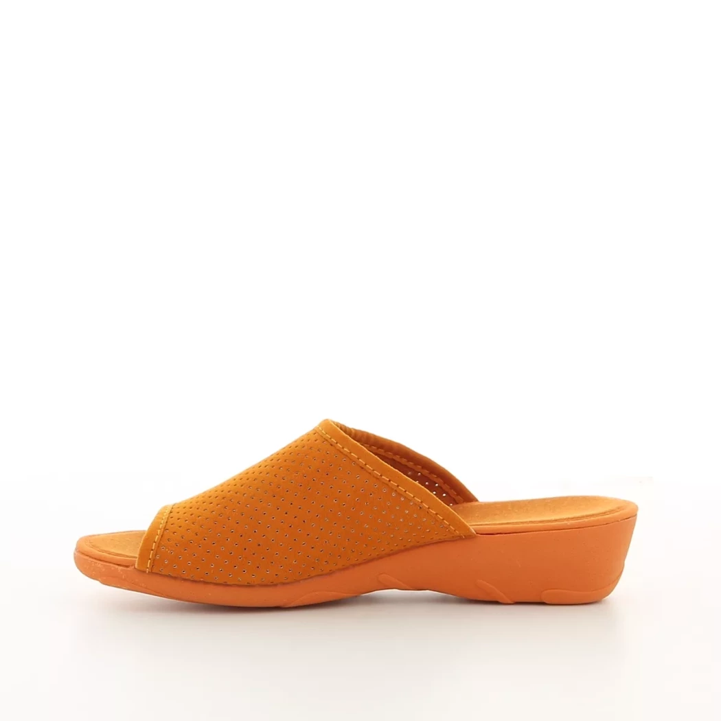 Image (4) de la chaussures La Maison de l'Espadrille - Pantoufles et Chaussons Orange en Cuir synthétique