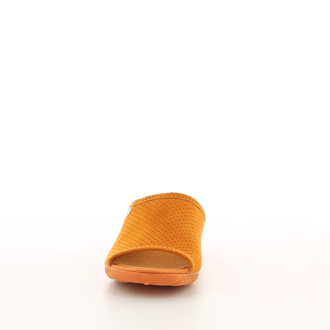 Image (5) de la chaussures La Maison de l'Espadrille - Pantoufles et Chaussons Orange en Cuir synthétique