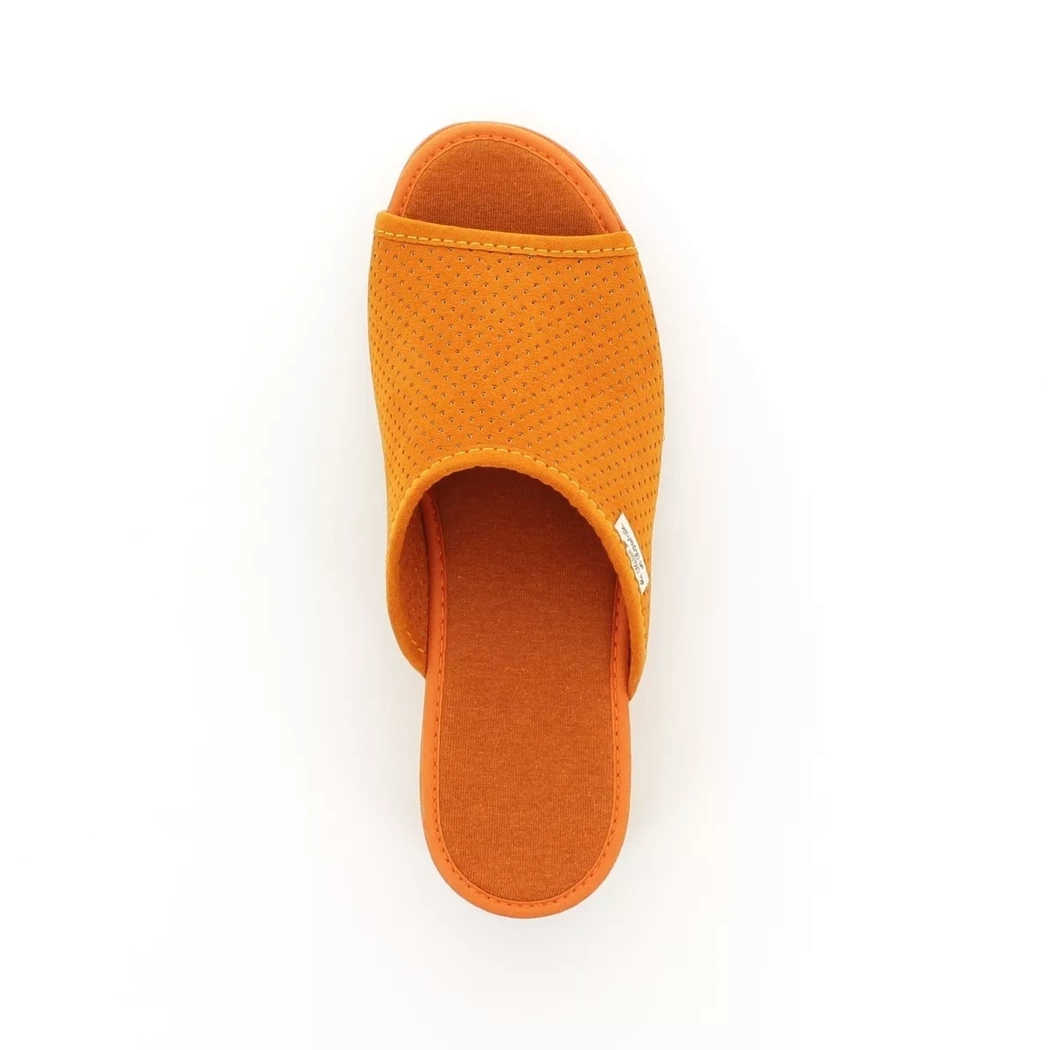 Image (6) de la chaussures La Maison de l'Espadrille - Pantoufles et Chaussons Orange en Cuir synthétique