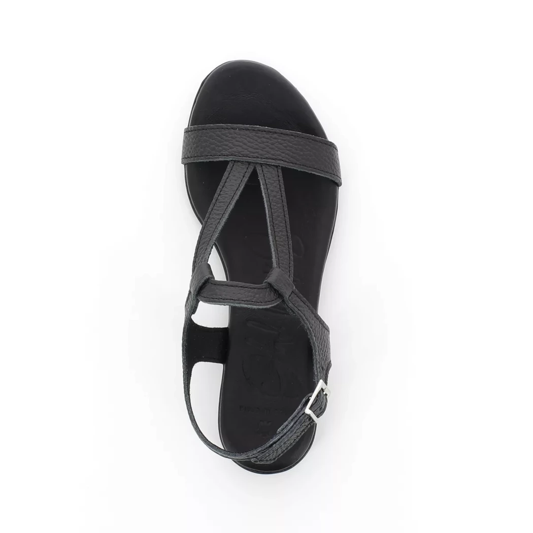 Image (6) de la chaussures Oh! My Sandals - Sandales et Nu-Pieds Noir en Cuir