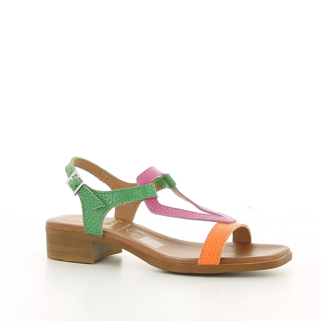 Image (1) de la chaussures Oh! My Sandals - Sandales et Nu-Pieds Multicolore en Cuir