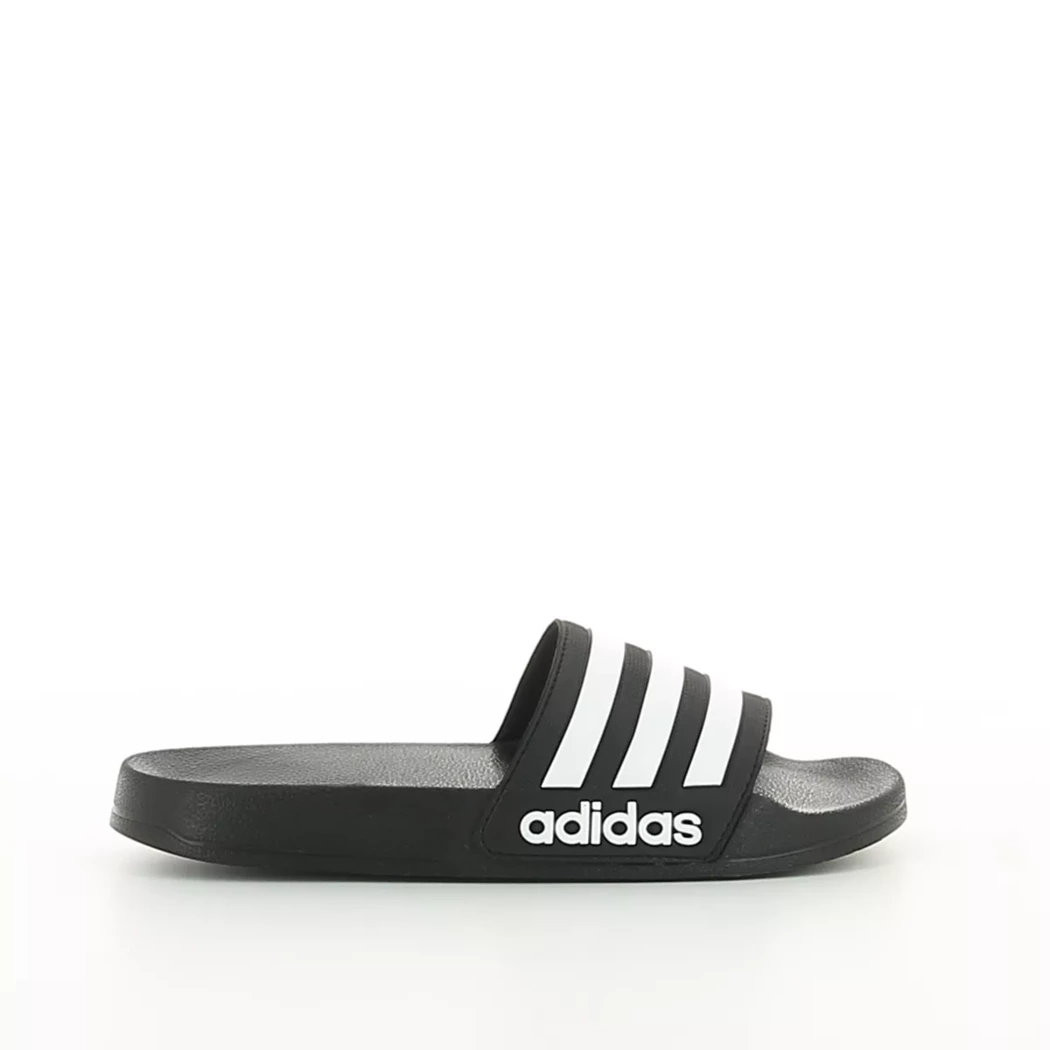 Image (2) de la chaussures Adidas - Tongs et Plage Noir en Cuir synthétique
